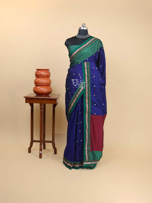 Handpainted Khun Saree – Smita Tambe Collection