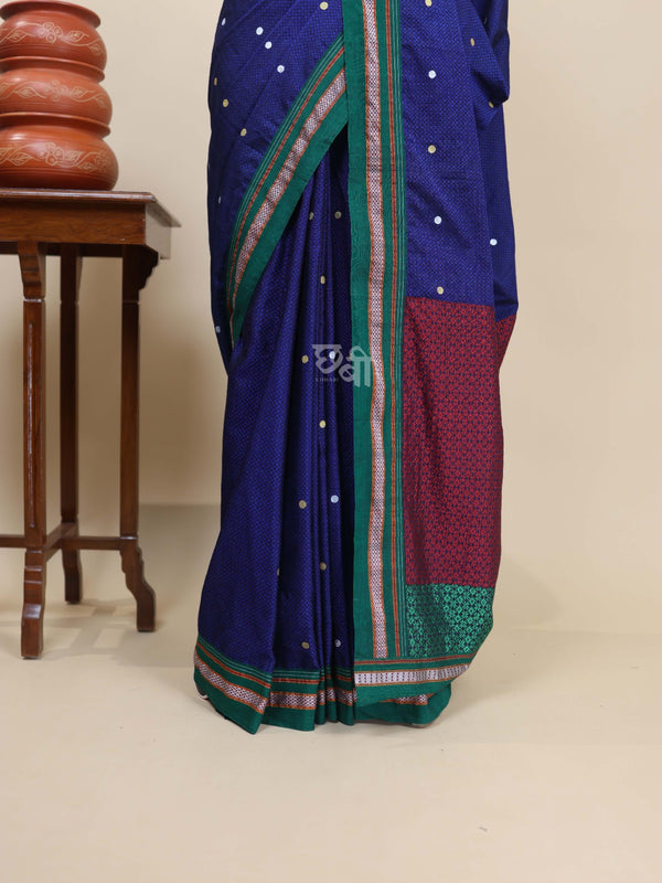 Handpainted Khun Saree – Smita Tambe Collection