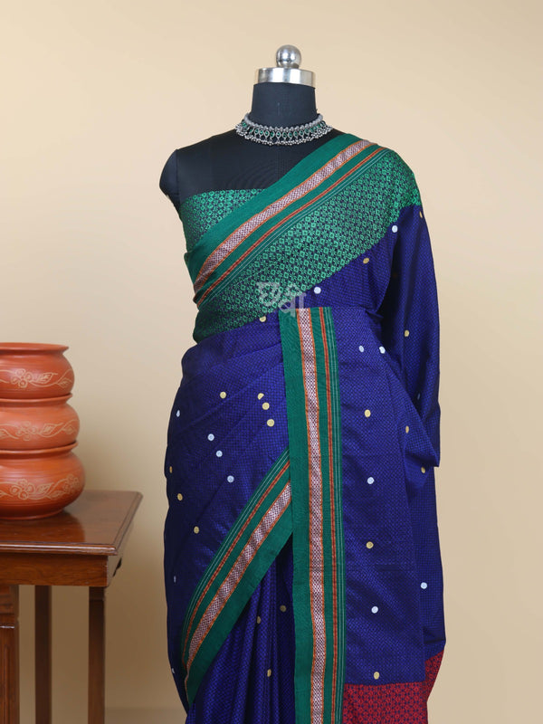 Handpainted Khun Saree – Smita Tambe Collection