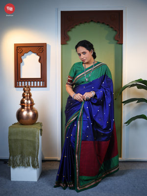 Handpainted Khun Saree – Smita Tambe Collection