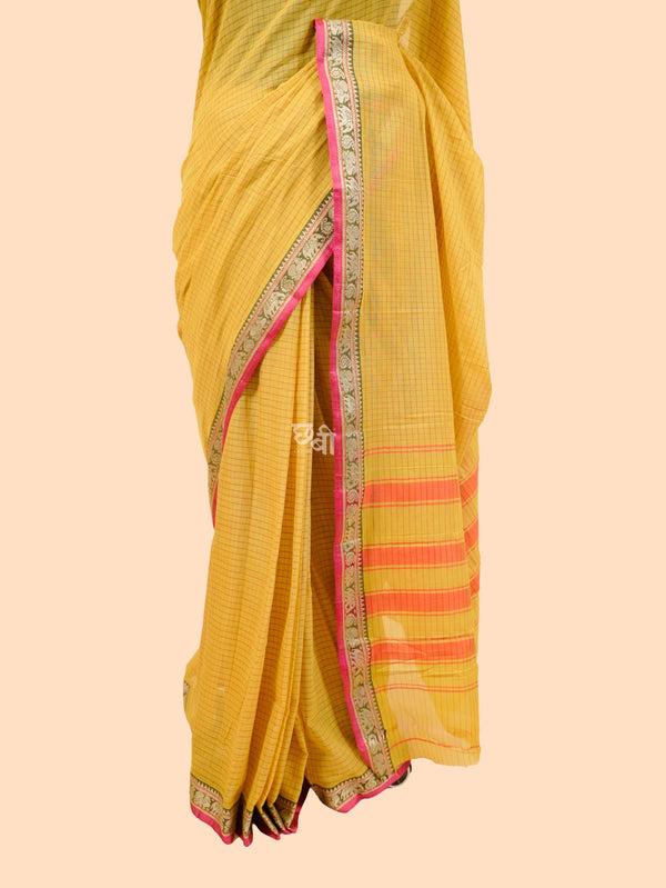 Hathi Border Checks Body Necklace Cotton
