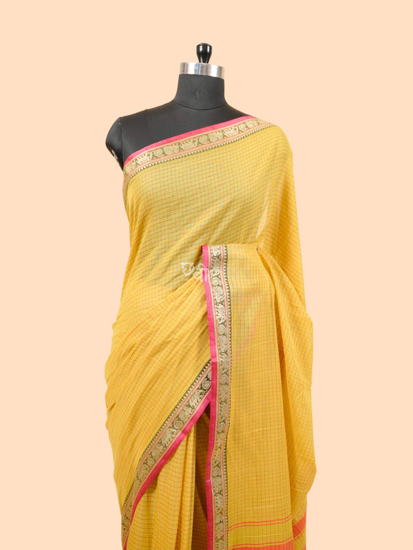 Hathi Border Checks Body Necklace Cotton