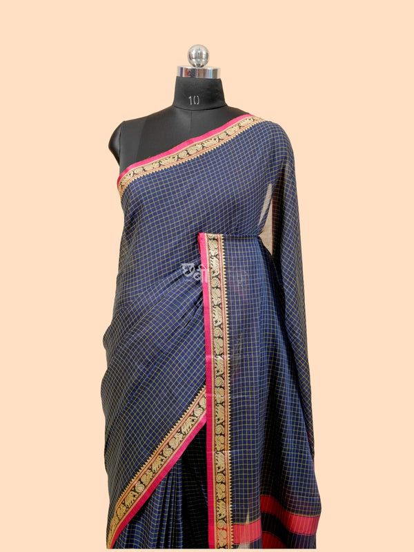 Hathi Border Checks Body Necklace Cotton