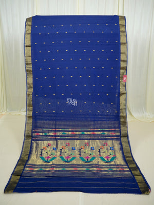Pure Handloom Cotton Paithani Saree