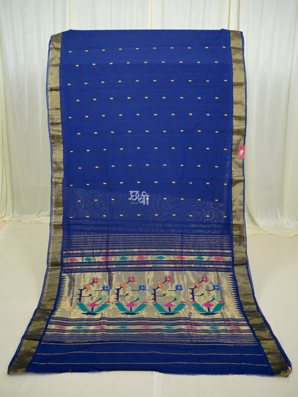 Pure Handloom Cotton Paithani Saree