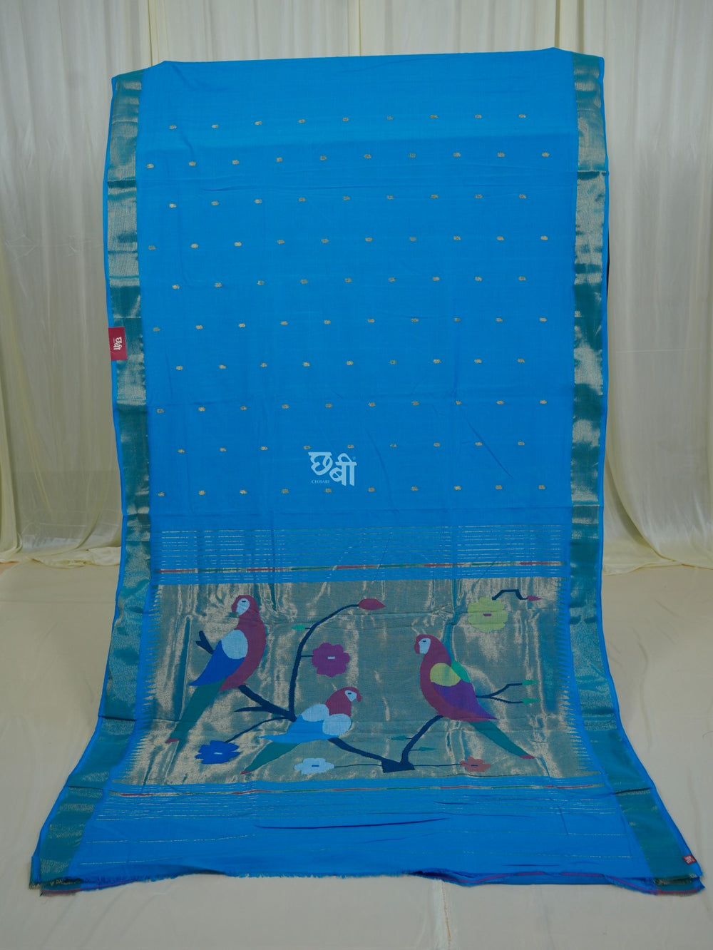 Pure Handloom Cotton Paithani Saree