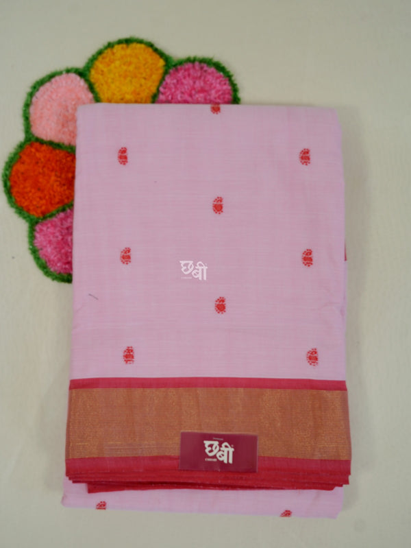 Pure Handloom Cotton Paithani Saree
