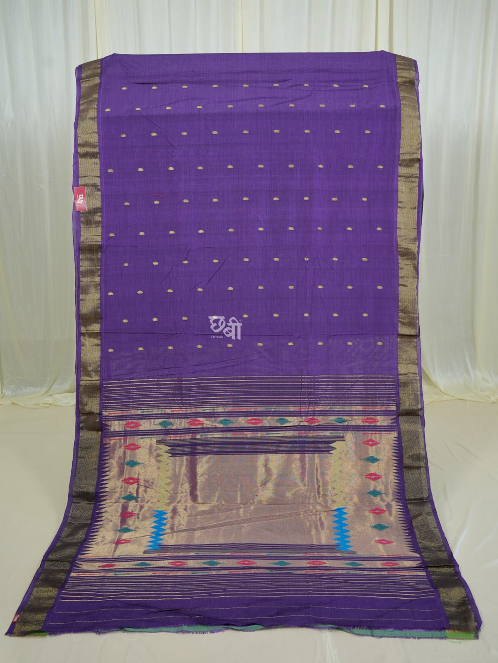 Pure Handloom Cotton Paithani Saree