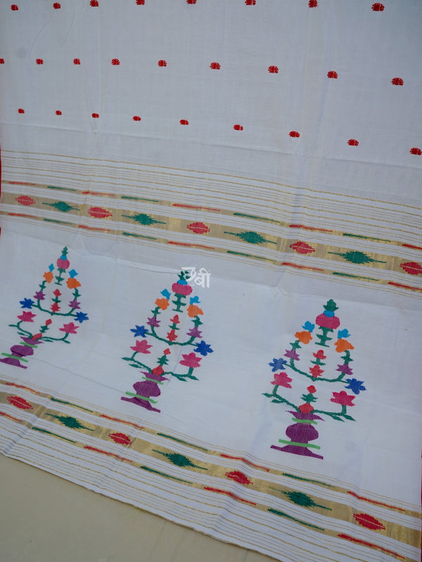 Pure Handloom Cotton Paithani Saree