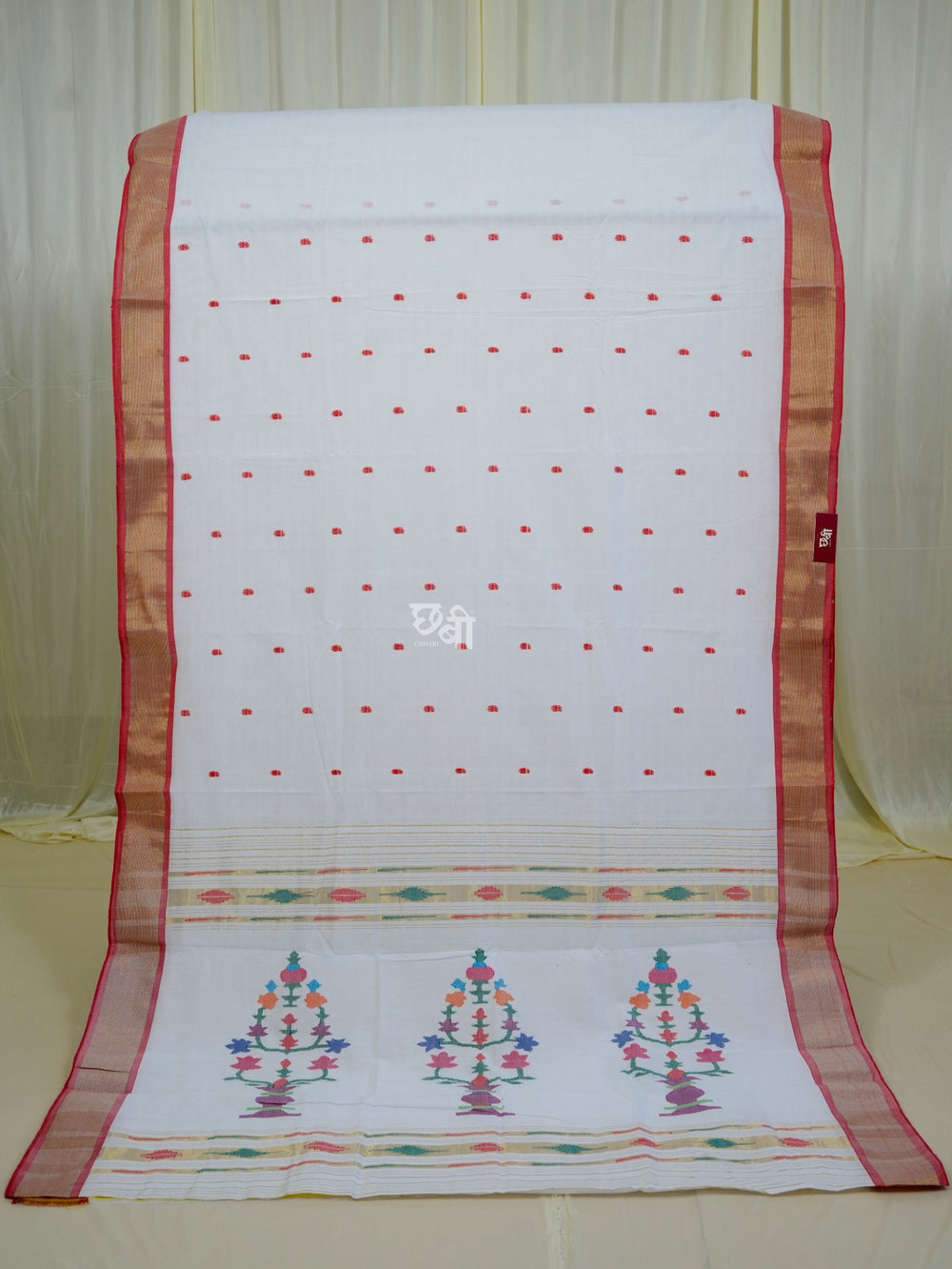 Pure Handloom Cotton Paithani Saree