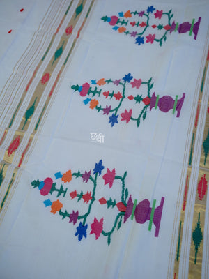 Pure Handloom Cotton Paithani Saree