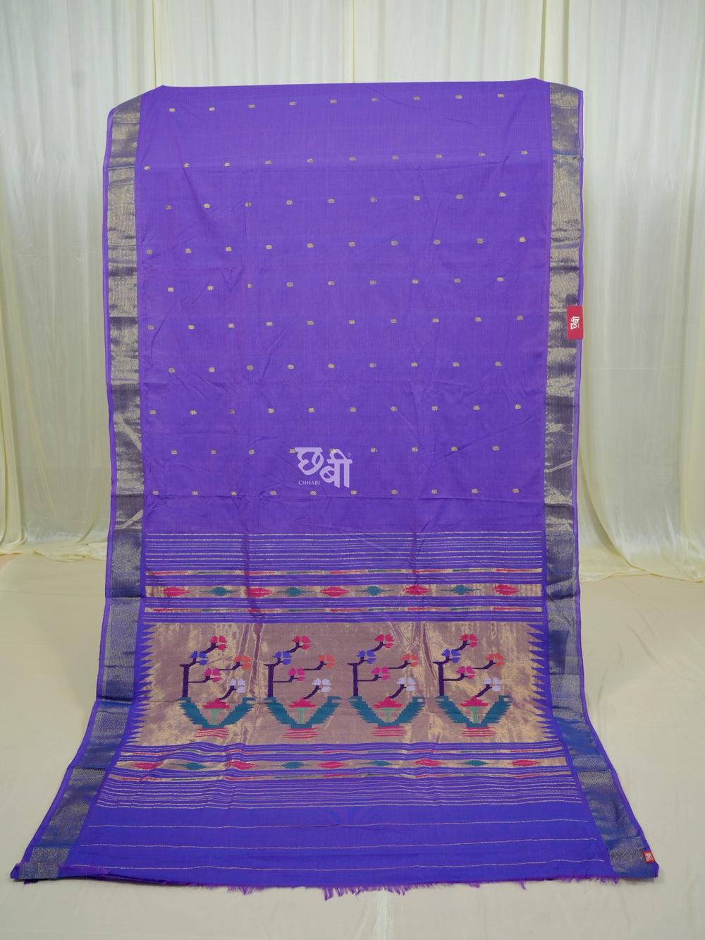 Pure Handloom Cotton Paithani Saree