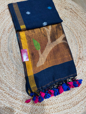 Linen Cotton Paithani