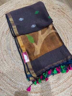 Linen Cotton Paithani