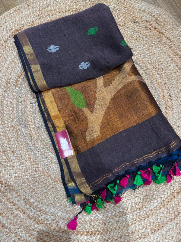 Linen Cotton Paithani