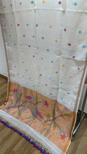Linen Cotton Paithani