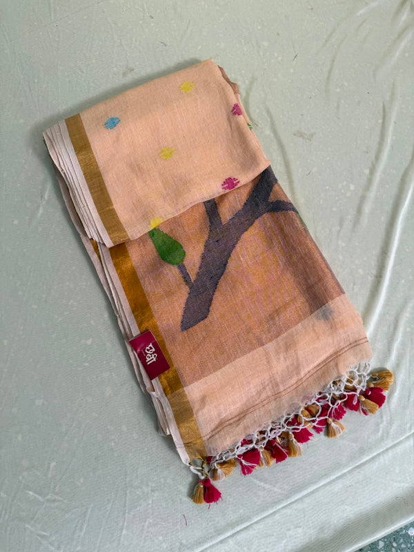 Linen Cotton Paithani