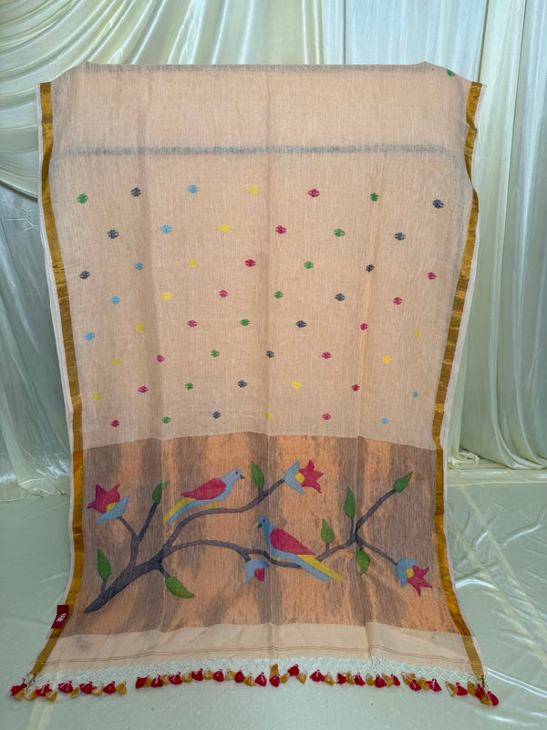 Linen Cotton Paithani
