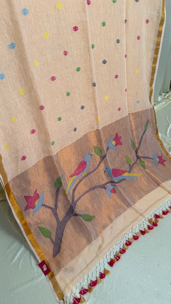 Linen Cotton Paithani