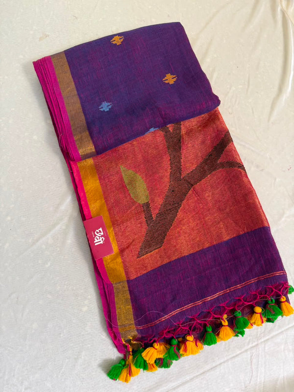 Linen Cotton Paithani