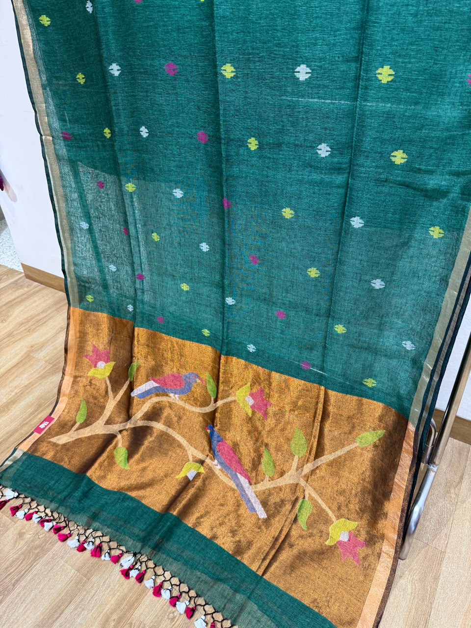 Linen Cotton Paithani