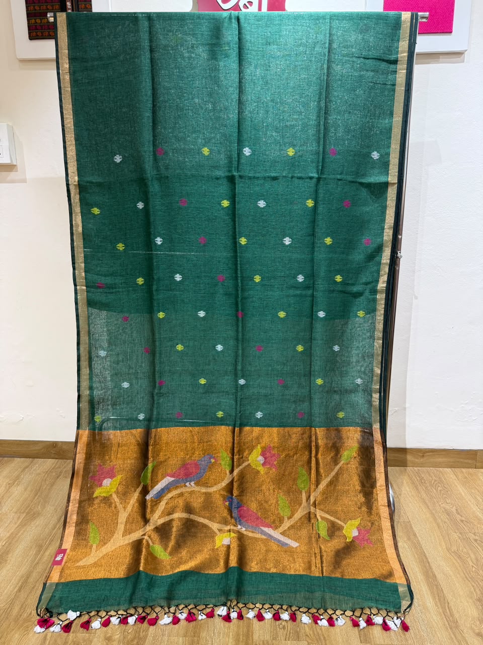 Linen Cotton Paithani