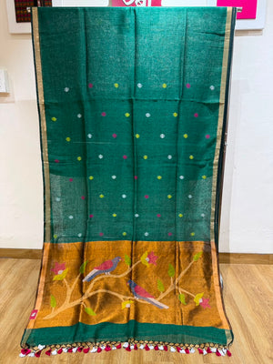 Linen Cotton Paithani