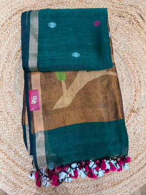 Linen Cotton Paithani
