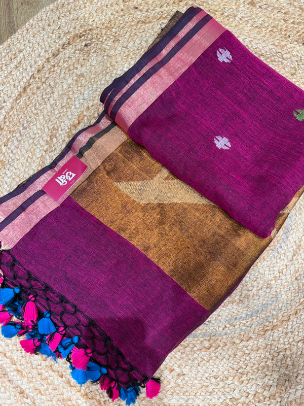 Linen Cotton Paithani