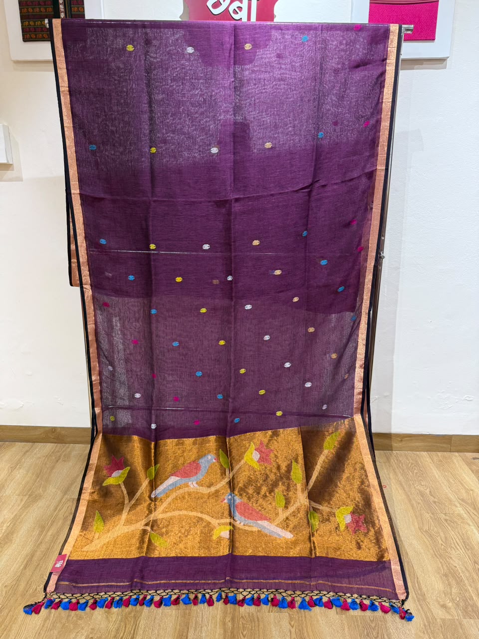 Linen Cotton Paithani