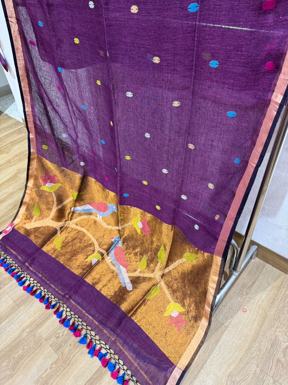 Linen Cotton Paithani