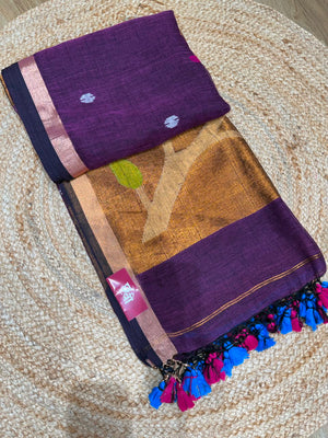 Linen Cotton Paithani