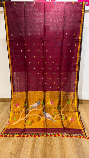 Linen Cotton Paithani