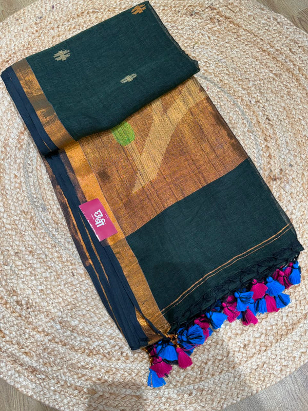 Linen Cotton Saree