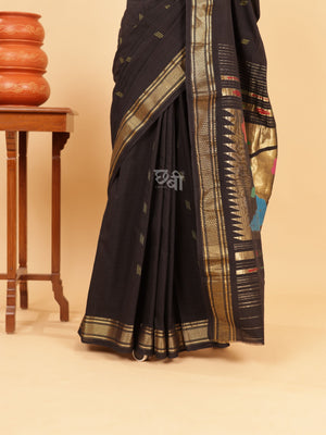 Pure Handloom Cotton Paithani Saree