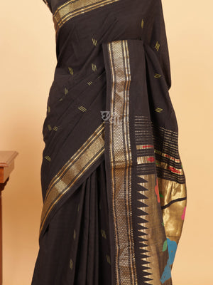 Pure Handloom Cotton Paithani Saree