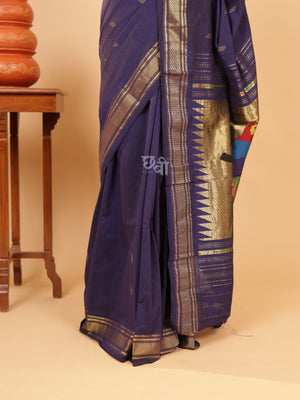 Pure Handloom Cotton Paithani Saree