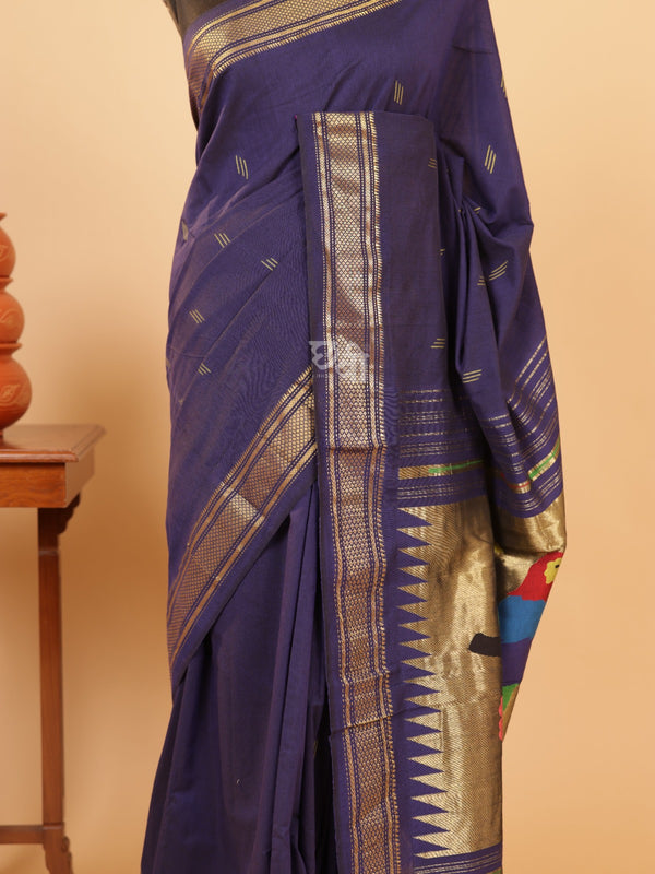 Pure Handloom Cotton Paithani Saree