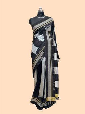 Pure Silk Handloom Tope Design Ilkal Saree