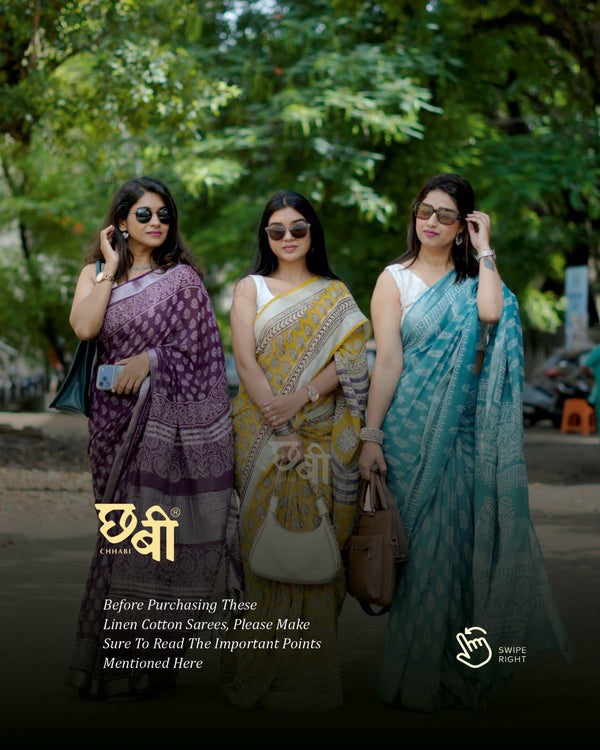 Linen Cotton Saree