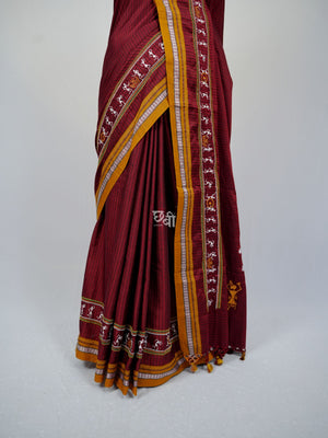 Warli Embroidery Khun Saree