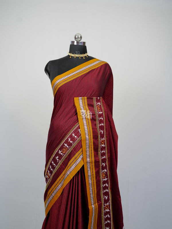 Warli Embroidery Khun Saree