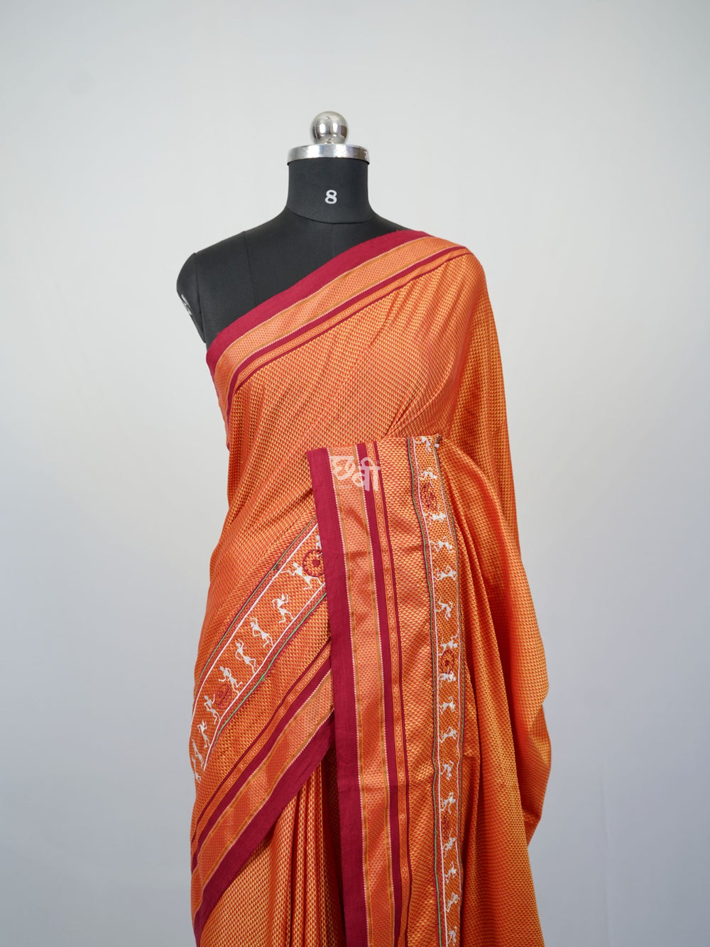 Warli Embroidery Khun Saree
