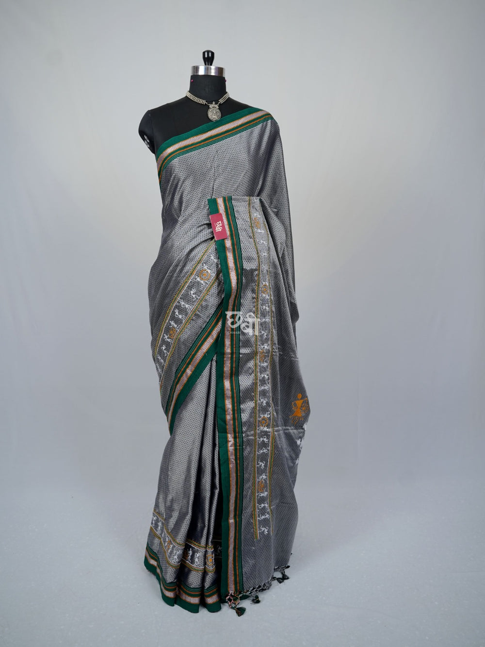 Warli Embroidery Khun Saree