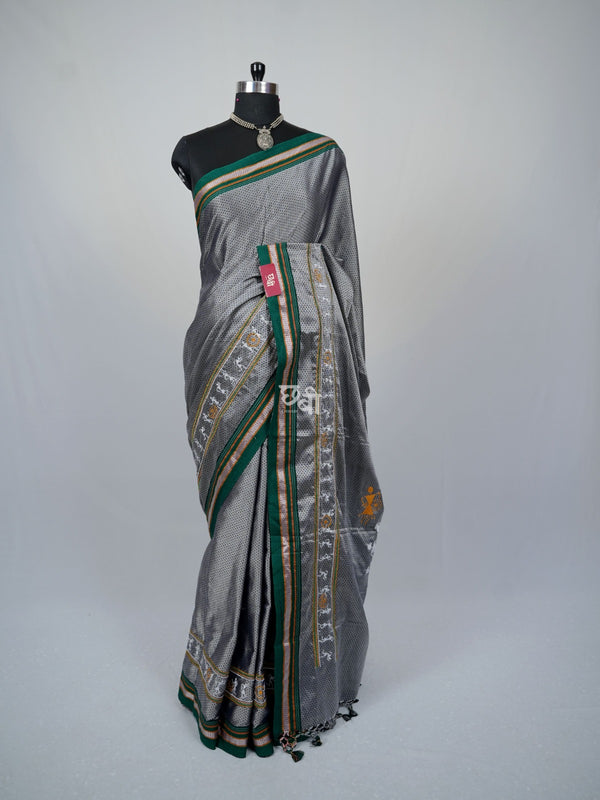 Warli Embroidery Khun Saree