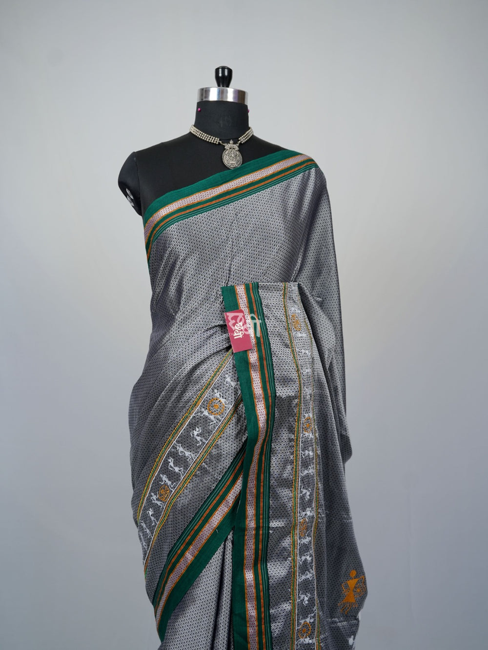 Warli Embroidery Khun Saree
