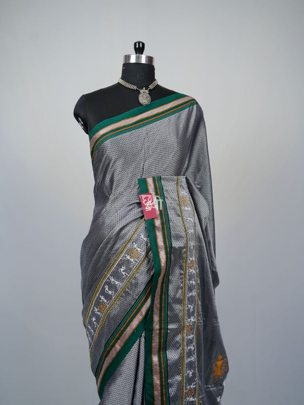 Warli Embroidery Khun Saree