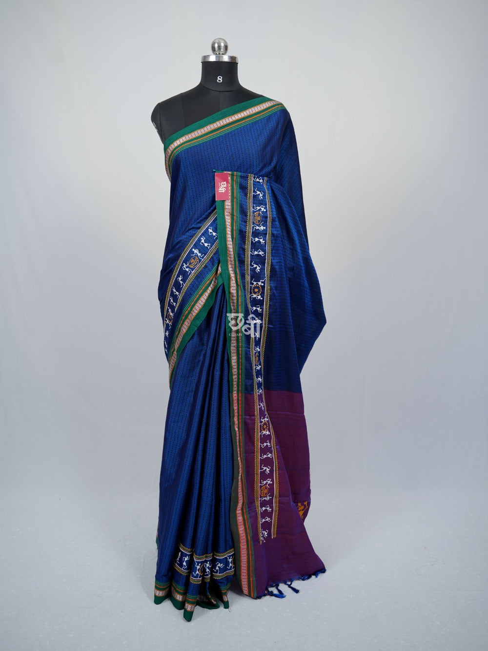 Warli Embroidery Khun Saree