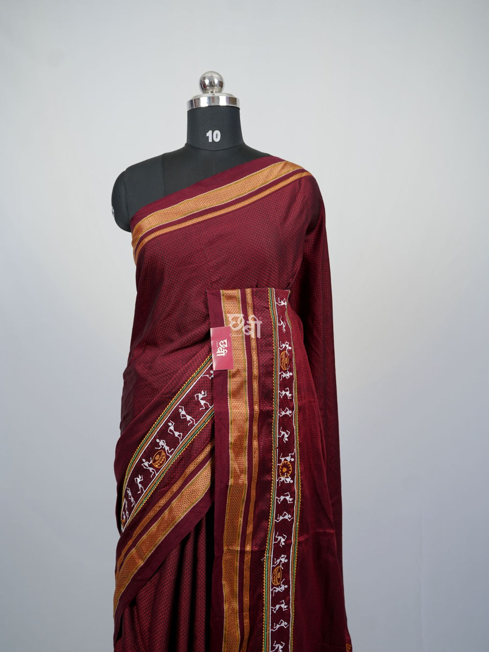 Warli Embroidery Khun Saree