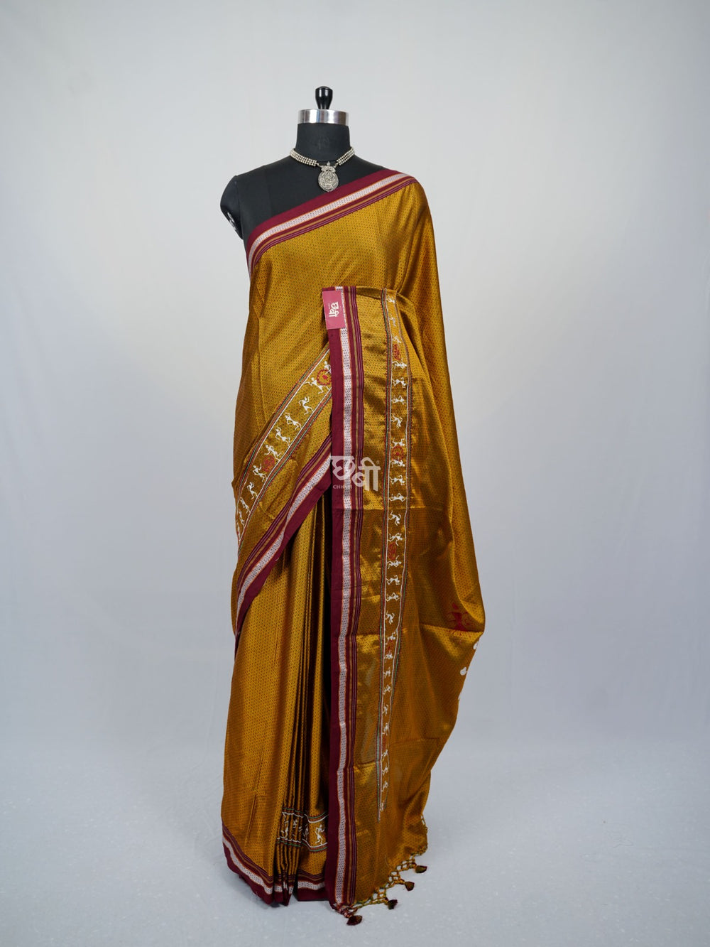 Warli Embroidery Khun Saree